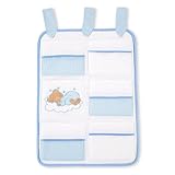 8-tlg. Bettsetpaket Sleeping Bear in blau inkl. Betttasche, Decke und Kissen - 7