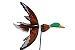 Produktbild XL - Windrad Ente 1,17 m Vogel - Stockente / Wasser - Teich braun weiß gelb Windräder - Windspiel für den Garten