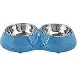 Pet Hund Katze Futterstation Doppelter Boden herausnehmbare Edelstahl Näpfe Twin Gericht Lebensmittel Wasser Zubehör mit rutschfesten Gummifüßen