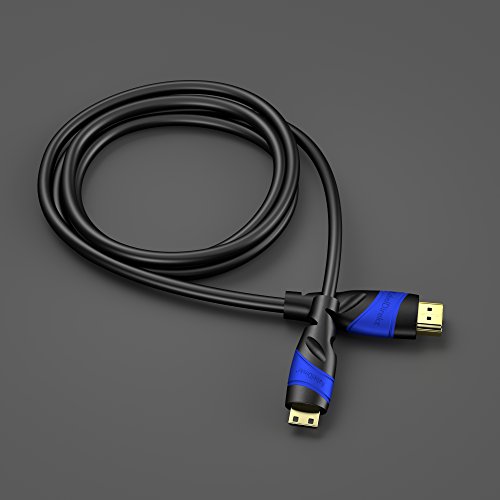 KabelDirekt 5m Mini HDMI Kabel / kompatibel mit HDMI 2.0a/b, 2.0, 1.4a (Ultra HD, 4K, 3D, Full HD, 1080p, HDR, ARC, Highspeed mit Ethernet) – FLEX Series - 7