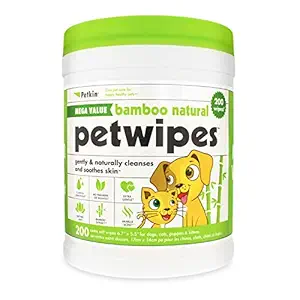 Petkin 200 Mega Value Bamboo PetWipes