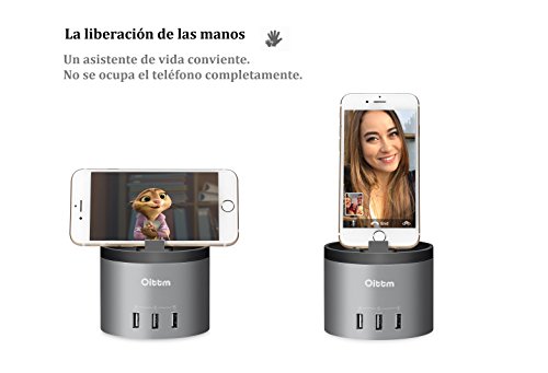Soporte Carga para Apple Watch   iPhone  Oittm 4 USB Puerto Night Stand Carga Dock de Apple Watch Series 3   Apple Watch Series 2   Apple Watch Series 1   Apple Watch Nike     iPhone 8   iPhone 8 Plus   iPhone X   iPhone 7   iPhone 7 Plus   iPhone 6S Plus   iPhone 5S   iPhone 6   iPhone 6 Plus   iPhone SE   iPhone   Huawei  Gris 