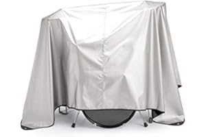 MALONEY STAGEGEAR COVERS Maloney StageGear Drum Set Dust Cover with Weighted Corners - Water Resistant Black Nylon Keeps it Free from Dust, Dirt, & Moisture; Silver Acrylic Coating Protects from Sun (80 x 108 inches) 63061