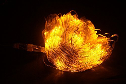 LED Christmas Lights Dizaul® 1.5mx1.5m 120 LED Web Net Fairy String Decorative Light for Christmas Wedding Party with 8 Function Controller Warm White
