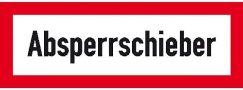 Door Handle Sign for Fire Safety Gate Valve, Self Adhesive, 42x14,80 cm