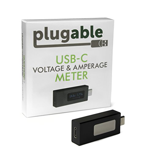Plugable USB-C-Spannungs- und Strommesser mit Stromflussrichtungsangabe, Aluminiumkonstruktion und OLED-Bildschirm - 5