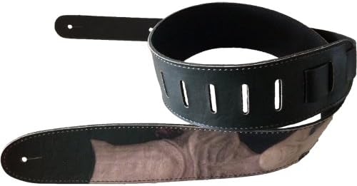 Guitar Strap - Alein Invasion Design  - 2.5" Leather