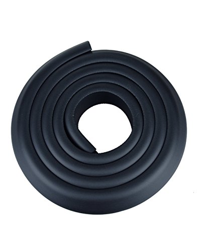 Hosaire Feet Childproof Bumper Strip, L Thicken & Widen Baby Corner Guards, NBR Safety Collision-protection Strip, Black