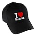 Baseballcap Classic I Love Sekretäre schwarz