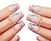 Set of 24 Lovely Venetian pearl Style Makeup Set DIY 3D Design False Nails, Pink