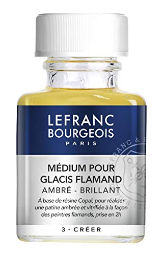 LEFRANC BOURGEOIS 300035 Additif Medium pour Glacis Flamand Ambre-Brillant 75 ml