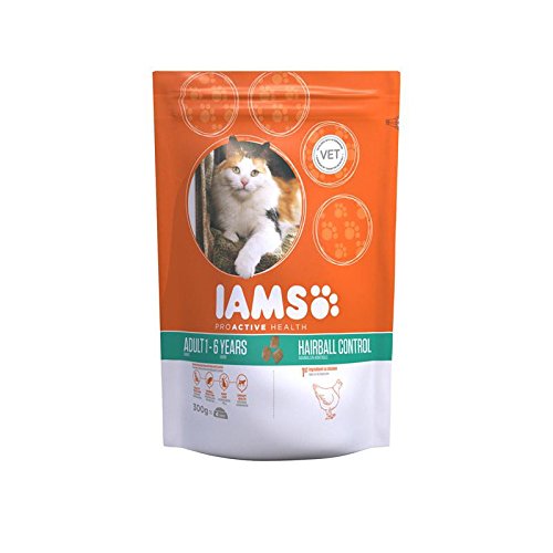 Preisvergleich Produktbild IAMS Katze Trockenfutter Adult Anti-Haarballen 300 g
