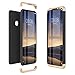 Produktbild Winhoo Kompatibel mit Xiaomi Redmi Note 7 Hülle Hardcase 3 in 1 Handyhülle 360 Grad Schutz Ultra Dünn Slim Hard Full Body Case Cover Backcover Schutzhülle Bumper - Gold + Schwarz