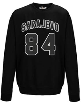 Felpa Girocollo Uomo Sarajevo 84 Black