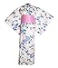 Produktbild myKimono Damen Traditioneller japanischer Kimono Bademantel Yukata mit Obi Gürtel und Koshi-himo dünnem Gürtel 592 (weiß)
