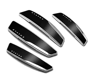 OnWheel Universal Car Door Guard Edge Scratch Protector Exterior Accessories 4 Pcs in Status Black Color
