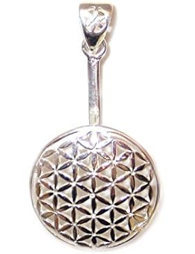 Donuthalter Blume des Lebens für 30 mm Donuts Messing versilbert DHBDLMV