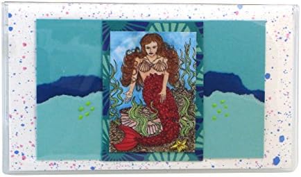 Red Mermaid Checkbook Cover Made in the USA