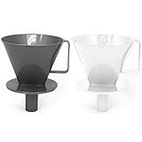 Portafiltros de café permanente con boquilla para café recién hecho