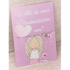 Willst du unser Blumenmädchen sein, Armband