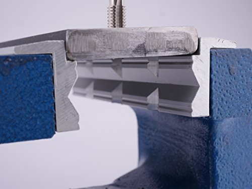 GSR Schonbacken für Schraubstock, Schutzbacken für Schraubstock 125mm Alu/Prismen mit Magnet Spann-Backen - 6