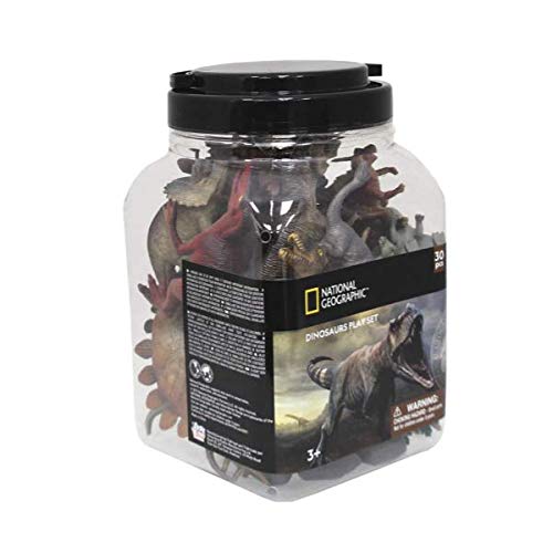 VALUVIC MONTEQUINTO, S.L. Cubo 30 Piezas Dinosaurios 20 Figuras y 10 Accesorios