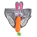 Produktbild Sharplace Herren String Dessous Männer Tanga Bikinislips Kaninchen Karotten Unterwäsche Unterhosen Fasching Karneval Kostüm Junggesellenabschied Hen Party