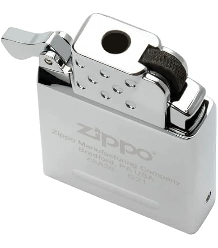 Insert Pipe Zippo Chrome - Pour Briquets Zippo Classiques - Flamme Windproof - Rechargeable