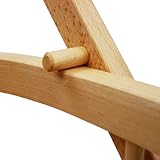 Winterexpress Holzschlitten mit Rückenlehne + Zugleine + SCHIEBESTANGE – Lehne -Kinderschlitten – Schlitten aus Holz Kinderschlitten NEU - 5