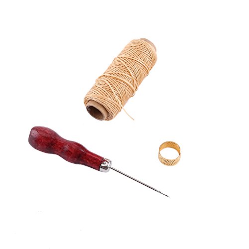 Leder Nähen Set Stricken Nähen Werkzeug Set für Handgemachte Lederwaren, 13 Stücke - 6