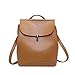 Produktbild Frauen Pu Leder Rucksack Reise Vintage College Ruckpack Schultertasche Für Teenager Mädchen,Brown-M