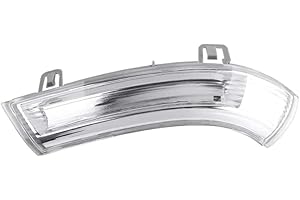 GENERISCH Spiegelblinker Links mit LED Kompatibel mit VW Passat Golf 5 6 Jetta Eos Sharan Skoda Superb Seat Alhambra Weiß Außenspiegel Seitenblinker Blinker Blinkleuchte 1K0949101