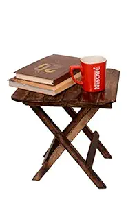 Luxmi Wooden Handmade Square Shape Table For Living Room | Laundry Room | Bedside | Kitchen | Flower Pot Storage | Office Garden || Kids || Boy Girl || Great Gift Item Decor Size (12 x 12 x 12 Inches)