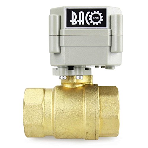 BACOENG AC110-230V 2 Wege 1″ Messing Motorkugelhahn Zonenventil CR202C 2 Drähte Elektrische Kugelventil NC - 4