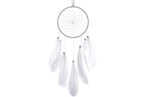 LERKELY Dream Catcher Children's Sweet Dream Catcher, with Feathers, Dream Catcher in Bohemian Style, Decoration, Home Decor, Ornament, Craft Gift for Bedroom, Living Room