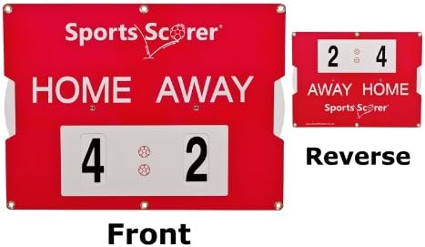 sports scorerScoreboard for Football, Hockey, Table Tennis, School Play, Teambuilding Games and more. Portable, Durable - Medium 65cm x 48cm