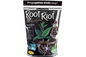 GREENLIGHT GUYS Racine Riot X100 - Kit de propagation biologique biodégradable - 100 x cubes de 38 x 38 x 38 mm - Inclus: nutriments, gel de prise de racine, scalpel, crayon, 10 enjeux/plantes