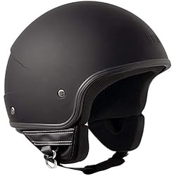 CGM 104A-FAA-01 Black Rubber (M) JET Helmet (MALINDI)
