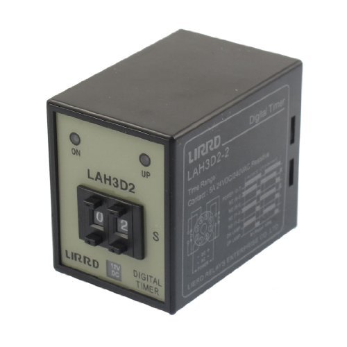 Preisvergleich Produktbild DealMux DC 12V 0-99s Digitalanzeige Zeitrelais 2NO 2NC LAH3D2-2