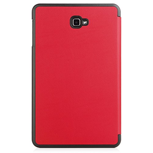 iHarbort® Premium Hülle für Samsung Galaxy Tab A 10.1 (SM-T580/T585) – Samsung Galaxy Tab A 10.1 hülle Etui Schutzhülle Case Cover Holder Stand mit Smart Auto Wake / Sleep-Funktion (Rot) - 6