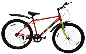 Kross Squad 26T Single Speed Cycle Ranger Hybrid Bicycle Road Racing City Bike Boys Men Women Red, Age 13+ Years