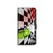 Produktbild Leather flip Case schale Huawei P8 Lite (VERSION 2017) apple vs android - damier B