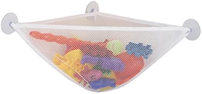Cayuan Kids Bath Toy Storage Net Tidy Triangle Bags Waterproof Bathroom Corner Hanging Storage Bag