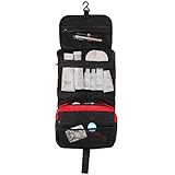 SAVFY Wash Bag with Hook Toiletry Wash Bag Toiletries Travel Make Up(Red) (Misc.)