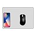 Produktbild Wireless Ladegerät Mauspad, Gusspower Qi Kabelloses Charging Induktionsladegeräte 2 in 1 Luxus Gaming Mouse Pad Mat für iPhone X 8 Plus Samsung Galaxy S8 Plus S7 Edge Nexus und Alle Qi-Fähige Geräte (Silber)