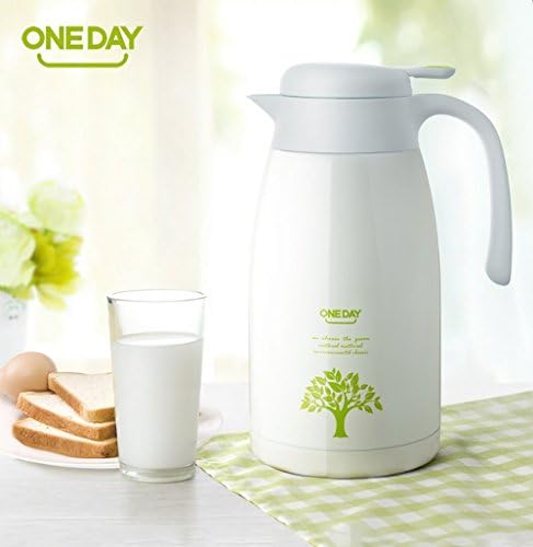 Thermal Carafe Stainless Steel Coffee Jug Double Walled Vacuum Insulated Pitcher Large Thermos Hot Tea Pot-2Litre (Bei Bai)