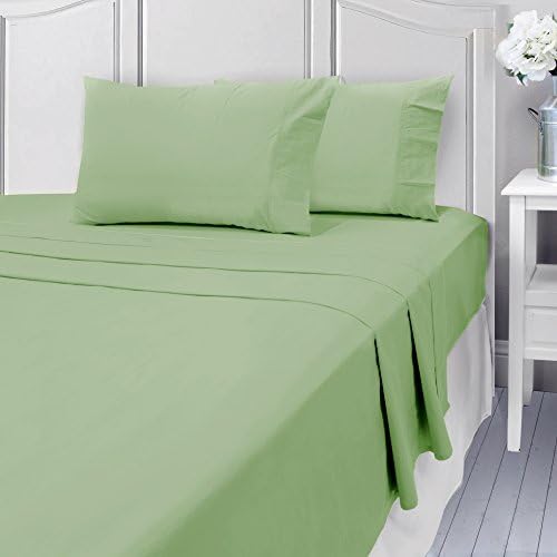 Grayson Home Luxury Bed Sheets Set - 400 Thread 100% Cotton Egyptian Like Quality - Queen, Sage