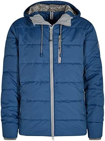 Weird Fish METROPLEX Ripstop Wadded Packaway Jacket Ensign Blue Size M