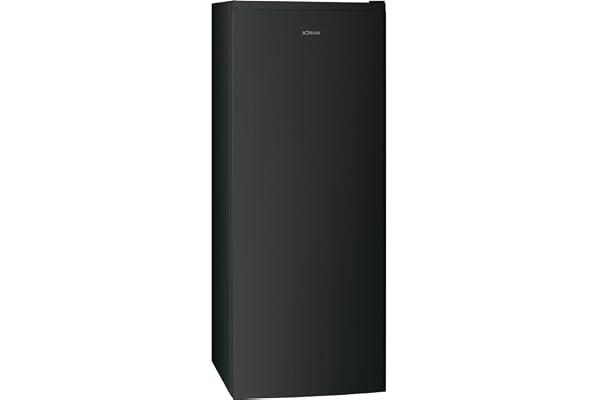 Bomann Frys 161L Svart GS7343 - Total No Frost, MultiAirflow System, 3 lådor, elektronisk styrning, Super Freezing, 39 dB, Vändbar, 220-240V