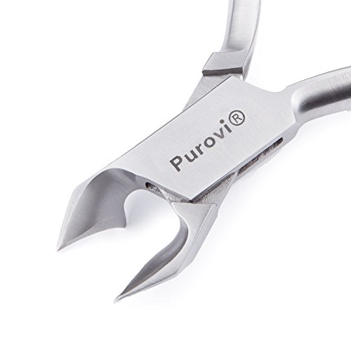 Purovi® 5er Profi Pediküre Maniküre Set | Nagelpfelge Nagelknipser Nagelschere - 4